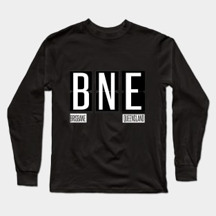 BNE - Brisbane Airport Code Souvenir or Gift Shirt Apparel Long Sleeve T-Shirt
